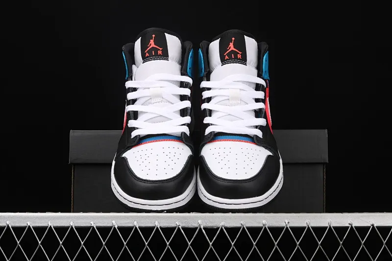 All categories Air Jordan Jordan series basketball shoes Air Jordan 1 Mid Air Jordan1 Mid Game Time AJ1 Joe 1 Zhongbang basketball shoes CV4891-001